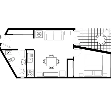 Cristianos - Edificio Rosamar Daire *